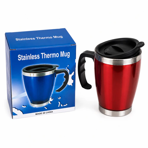Taza Mug térmica acero con tapa
