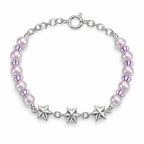 Pulsera plata 900 3 estrella – cad
