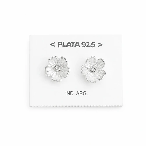 Aro Plata 925 Flor