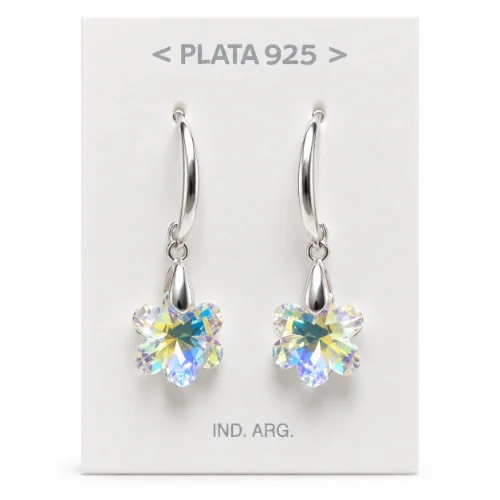 Aro Pl925 Swarovsky colgante