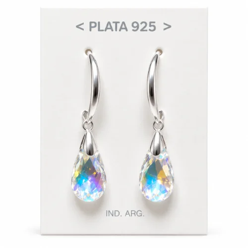 Aro Pl925 Swarovsky colgante