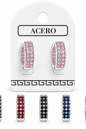 Aro AQ Blanco argolla con strass