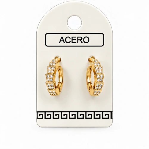 Aro AQ Dorado argollita formitas con micro cubic