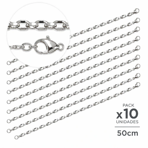 Cadenas AQ espejito 0.6 x50cm x10 unidades