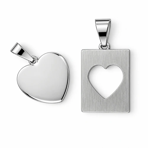 Dije AQ para compartir rectangulo+corazon