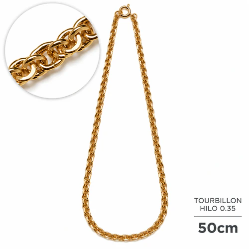 Cad.Ench. Oro 18K. Tourbillon 35x50