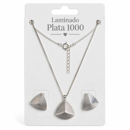Conjunto cadena, dije y aros