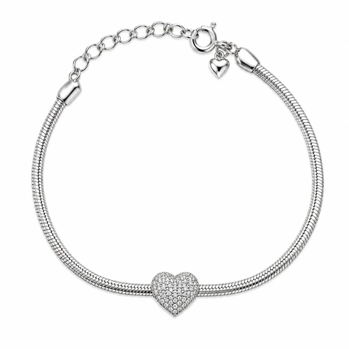 Pulsera almendra con corazon