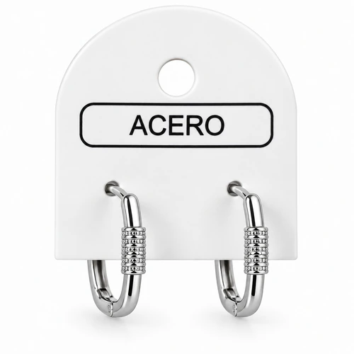 Aro AQ argollita rectangular con tubito