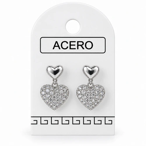 Aro AQ doble corazón colgante