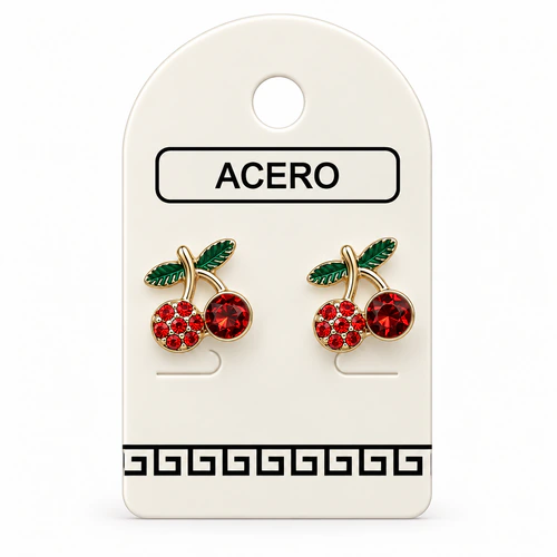 Aro AQ cereza con strass