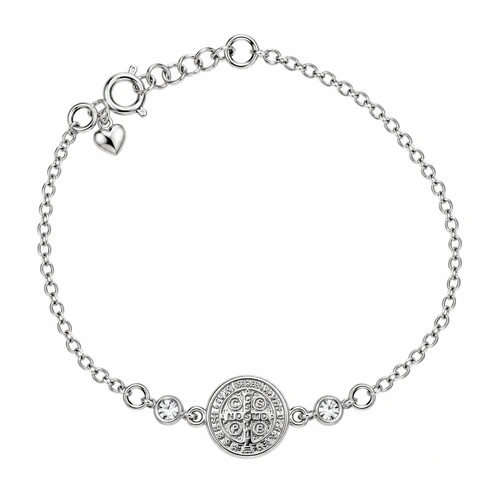 Pulsera espejito con San Benito