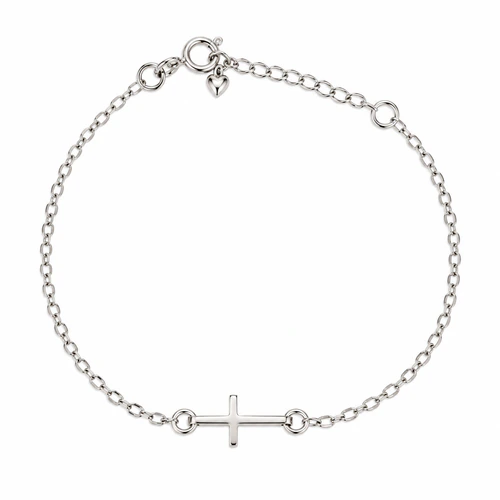 Pulsera espejito con cruz