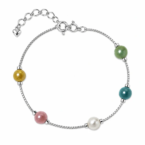 Pulsera veneciana con perlas colores