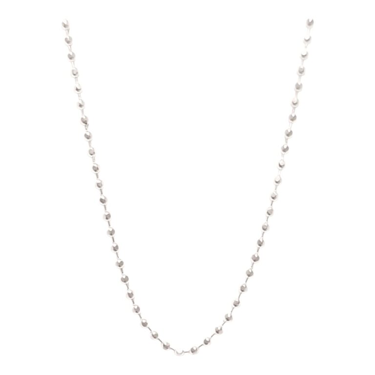 Cadena Plata 900 eslabon bolitas 2mm x45   *11