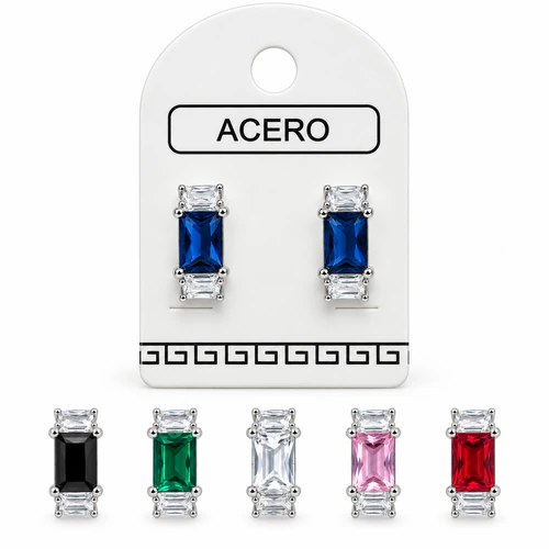 Aro AQ argollita con cubic rectangular