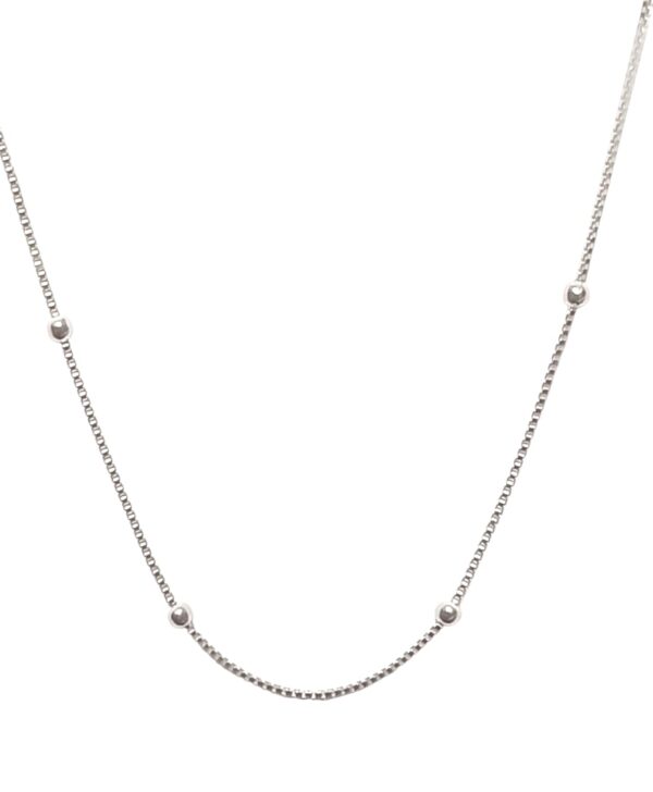 Cadena Plata 900 veneciana con bolita 1.0x45   *8