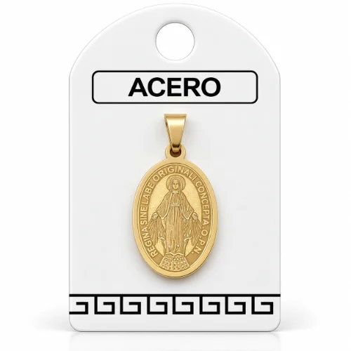 Dije AQ Dorado Medalla milagrosas