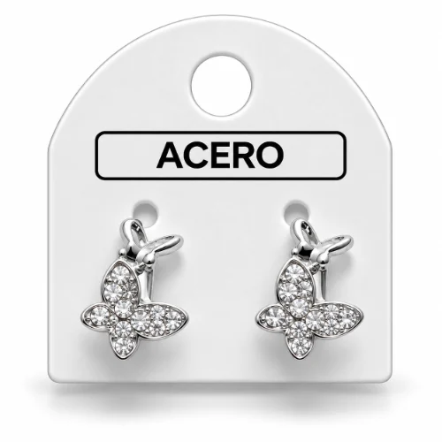 Aro AQ Blanco argollita con formitas y micro cubic