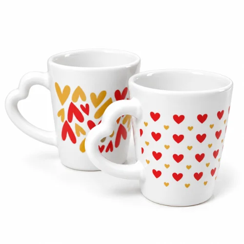 Taza BLANCA/COLOR con decoración