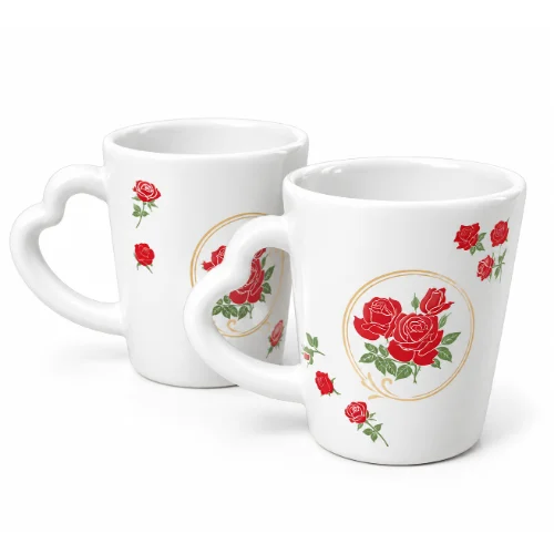 Taza BLANCA/COLOR con decoración
