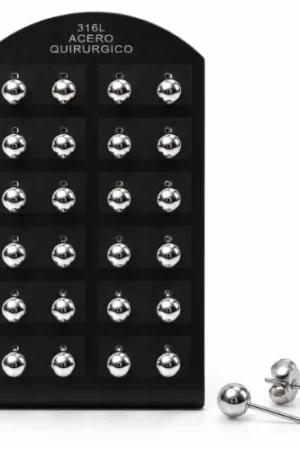 Aro AQ bolita 8mm blister x12 pares